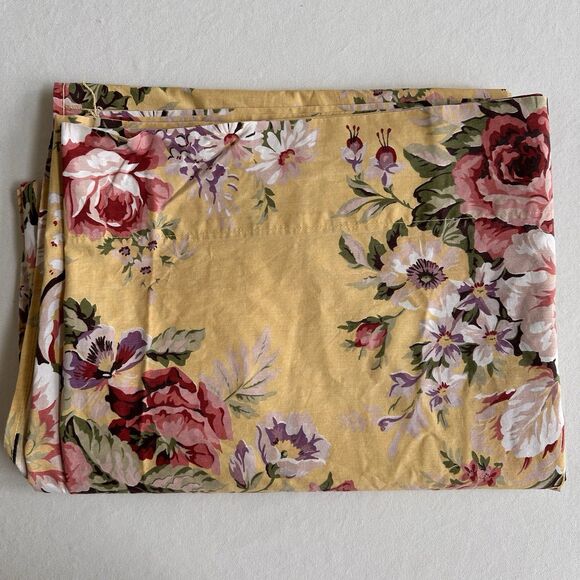 RALPH LAUREN Sophie Brooke TWIN  Flat Sheet Country Cottage Shabby Chic - Picture 6 of 6